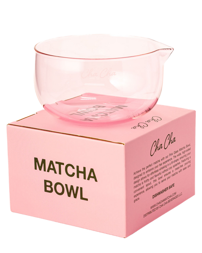 Pink Glass Matcha Bowl