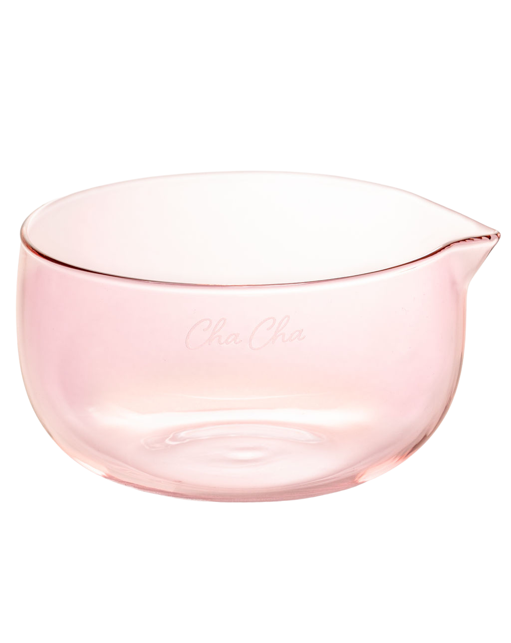 Pink Glass Matcha Bowl