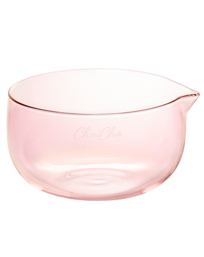 Pink Glass Matcha Bowl