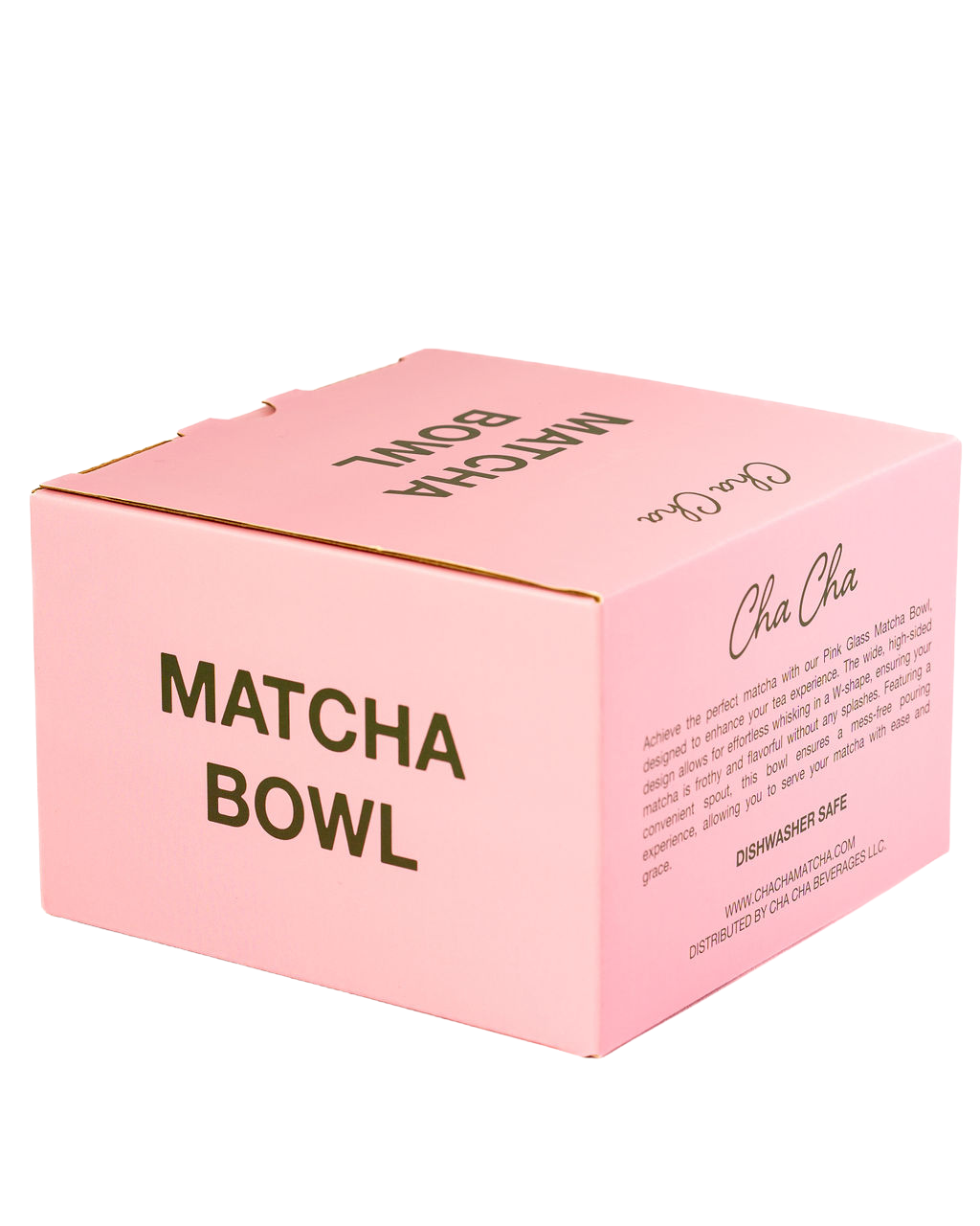 Pink Glass Matcha Bowl