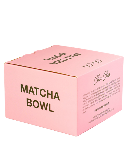 Pink Glass Matcha Bowl