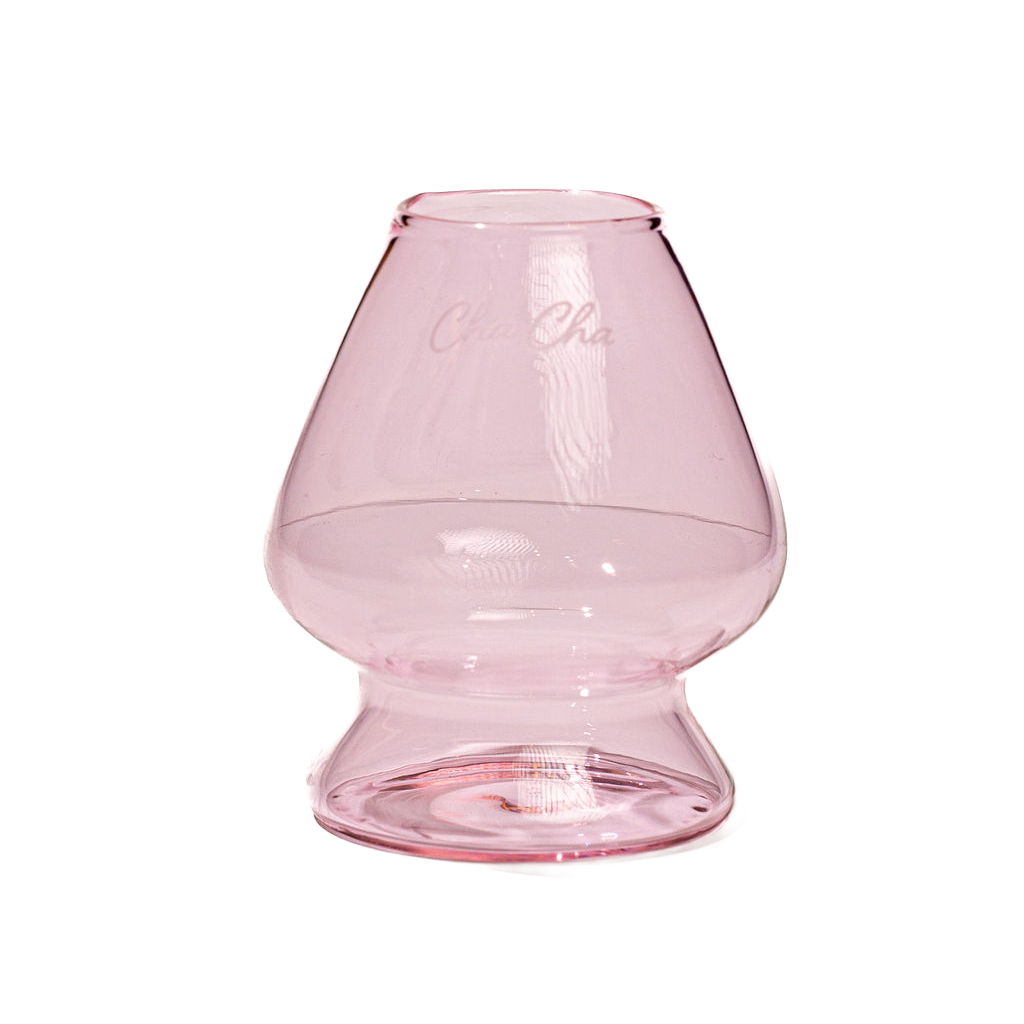 Pink Glass Whisk Holder